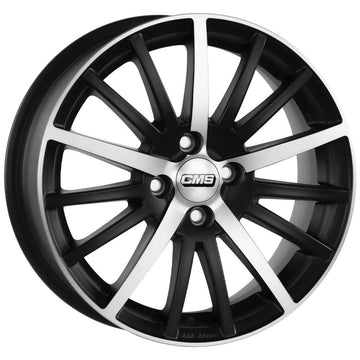 CMS-466-01 6.5x16" -4x100 ET42 67.2 Diamond Matt Black Jant (4 Adet)